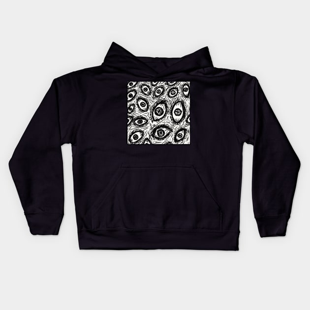 These Eyes Kids Hoodie by DMArtwork